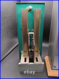 Vintage Metal US Mail Postage Stamp Vending Machine Dispenser Coin 25/25 Cent