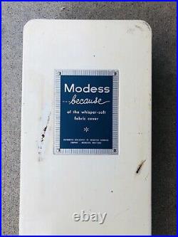 Vintage Modess Vending Machine Sanitary Napkin Kotex Pad Dispenser Coin Op 5¢