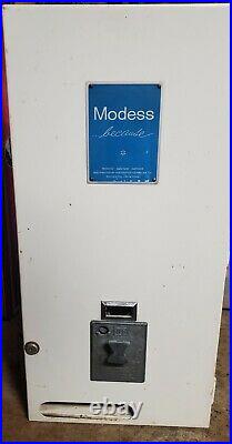 Vintage Modess Vending Machine Sanitary Pad Dispenser Coin Op 10 cent
