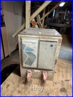 Vintage Multi Coin Mech Mission Tourist Road Maps 50 Cents Vending Machine USA