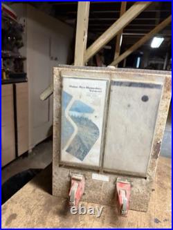 Vintage Multi Coin Mech Mission Tourist Road Maps 50 Cents Vending Machine USA