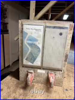 Vintage Multi Coin Mech Mission Tourist Road Maps 50 Cents Vending Machine USA