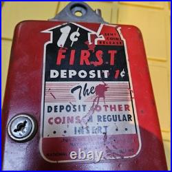 Vintage National Rejectors Odd Cent Housing Penny Box 1¢ Vendo Coke Machine RARE