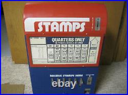 Vintage Postage Stamp Vending Machine 1960s 70's Coin Operated Post Office