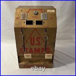 Vintage Postmaster Coin Operated Postage Stamp 10 Cent Machine