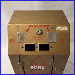 Vintage Postmaster Coin Operated Postage Stamp 10 Cent Machine