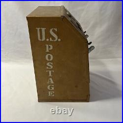 Vintage Postmaster Coin Operated Postage Stamp 10 Cent Machine