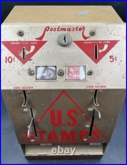 Vintage Postmaster U. S. Stamps Coin-op Vending Machine (mvp038045)