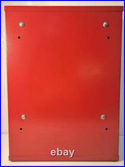 Vintage Rare Metal Body Red Vendorama Coin Op 25¢ Ballpoint Pen Vending Machine