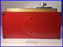 Vintage Rare Metal Body Red Vendorama Coin Op 25¢ Ballpoint Pen Vending Machine