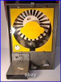 Vintage Rare Metal Body Red Vendorama Coin Op 25¢ Ballpoint Pen Vending Machine