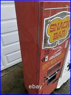 Vintage Snack Bar and Hot Donuts Coin Op Vending Machines Vendwell PICK UP ONLY