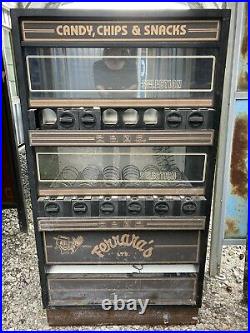 Vintage Snack Candy Vending Machine FERRARA's 1980s Retro Coin Vendor Automat