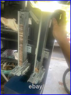 Vintage Stamp & Sticker Vending Machine on Stand Coin Operated, 2-Column