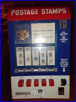 Vintage Stamp vending coin op U. S. Postal Service Vending Machine Quarter dimes