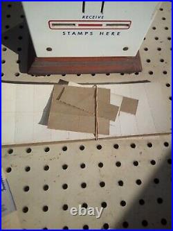 Vintage U. S. Postage Stamp Machine Coin Operated with Mechanism 25¢-10¢ WORKS