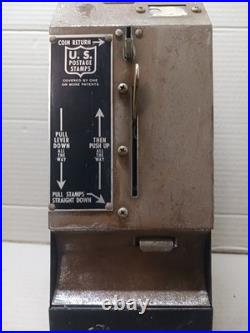 Vintage US Mail Postage Stamp Machine Dispenser Coin Vending 13 Tall