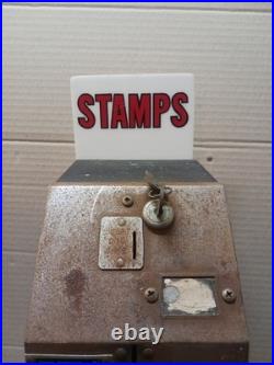 Vintage US Mail Postage Stamp Machine Dispenser Coin Vending 13 Tall