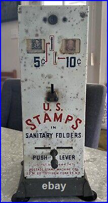 Vintage USPS US Postage Stamps 5 & 10 cents Counter-top Coin Vending Machine