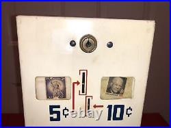 Vintage USPS US Postage Stamps 5 & 10 cents Counter-top Coin Vending Machine