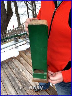 Vintage Universal Book Matches Wood Vending Machine Coin Operated Advert Sign
