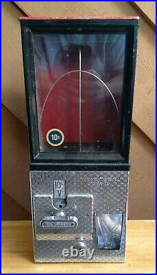 Vintage Victor 88 Gumball Capsule Vending Machine 10 Cent Coin Op Mechanism Rare
