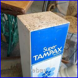 Vintage Wall Mounted Tampax Coin Vending Machine Ideal No Back/ Inside