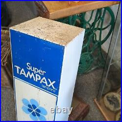 Vintage Wall Mounted Tampax Coin Vending Machine Ideal No Back/ Inside