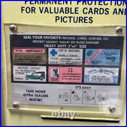 Vintage Working Seal In Plastic 25 Cent Coin Op Counter Top Vending Machine