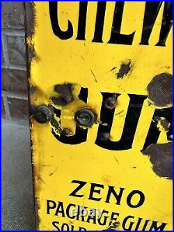 Vintage Zeno Chewing Gum 1-Cent Vending Porcelain Coin Operated Machine Pat 1883