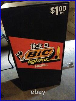 Vintage bic lighter coin operated vending machine