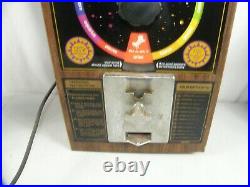 Vtg 1970's Starscroll Coin Operated Astrological Horoscope Vending Machine