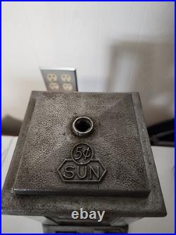 Vtg Nickel Sun 5 cent Vending Gumball Machine Pull Coin with key peanut dispenser Vtg Nickel Sun 5 cent Vending Gumball Machine Pull Coin with key peanut dispenser