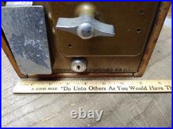 Vtg Victor Co 50s Baby Grand Charm Coin Op Vending Machine Wood Bubblegum Gumbal