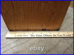 Vtg Victor Co 50s Baby Grand Charm Coin Op Vending Machine Wood Bubblegum Gumbal