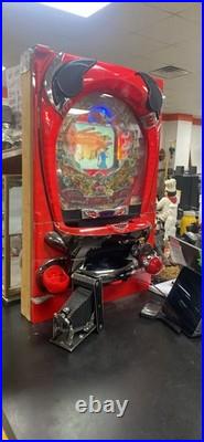 WORKING Woody Wood Pecker Pachinko Machine, Slot Coin Op Vending Gas Oil Sign