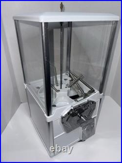 White A&A Northwestern 2 Capsule Toy Bulk Vending Machine 50cent Vend Withkeys