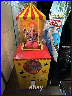 Ziggy the Talking Swinging Clown Commercial Coin-Op Vending Machine 100% Working